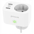 Inteligentne Gniazdko Sieciowe Wi-Fi Wtyczka 230V AC 2x USB 1x USB-C Proove / Rapid Smart Socket PD-02